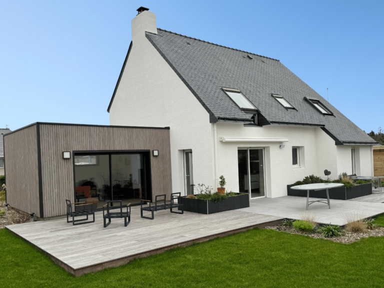 Extension bois Douglas claire voie Lorient 56
