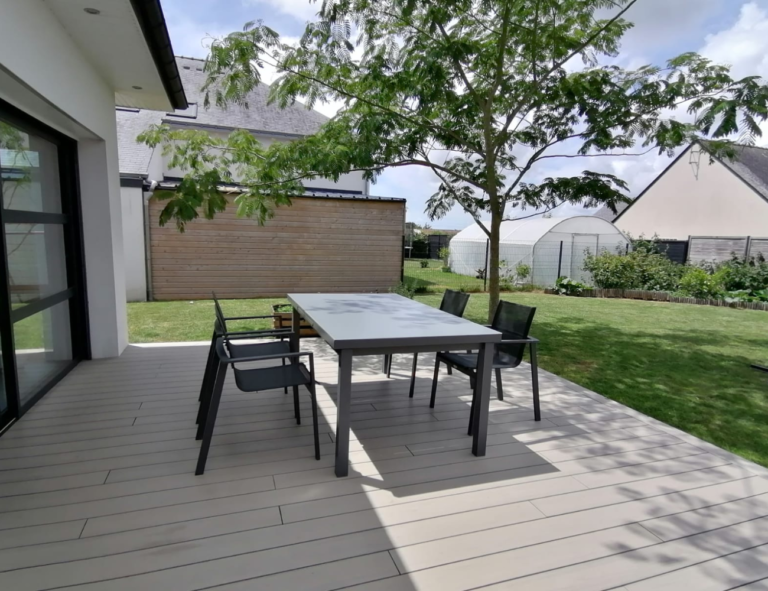 terrasse bois à Berric Morbihan Add espace